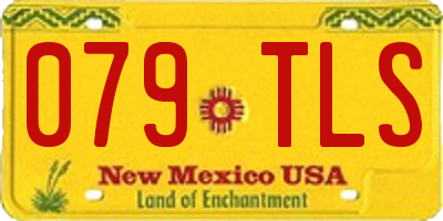 NM license plate 079TLS