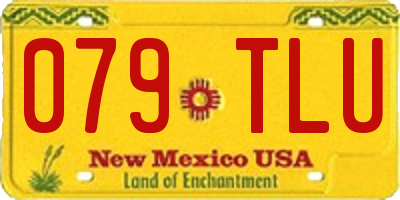 NM license plate 079TLU
