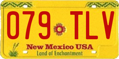 NM license plate 079TLV