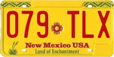 NM license plate 079TLX
