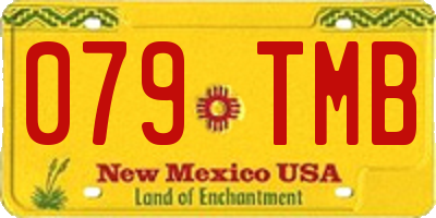 NM license plate 079TMB