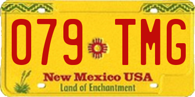 NM license plate 079TMG