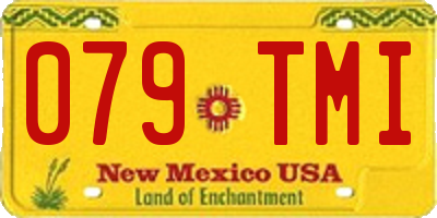 NM license plate 079TMI