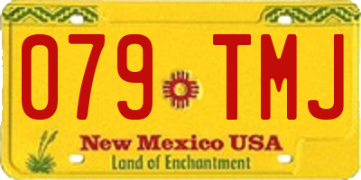 NM license plate 079TMJ