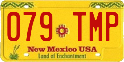 NM license plate 079TMP