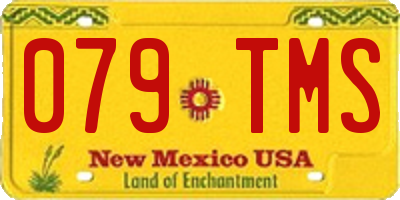 NM license plate 079TMS