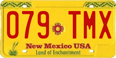 NM license plate 079TMX
