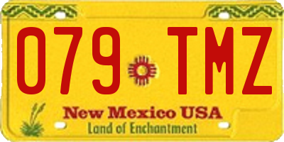 NM license plate 079TMZ