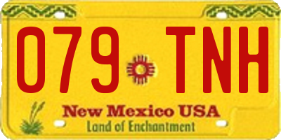 NM license plate 079TNH