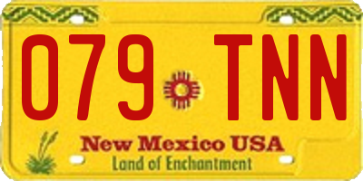 NM license plate 079TNN