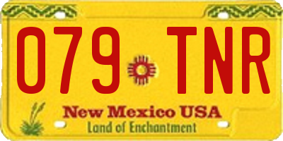 NM license plate 079TNR