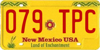 NM license plate 079TPC