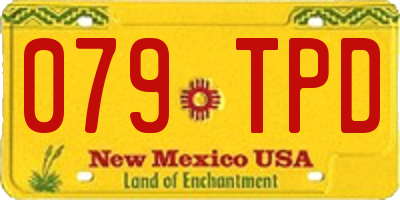 NM license plate 079TPD