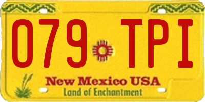 NM license plate 079TPI