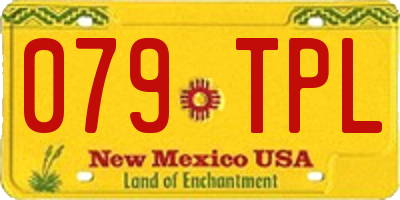 NM license plate 079TPL