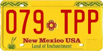 NM license plate 079TPP