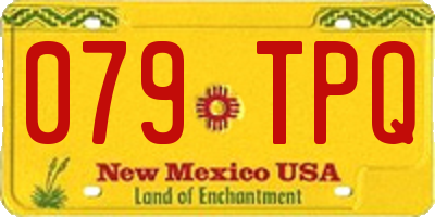 NM license plate 079TPQ
