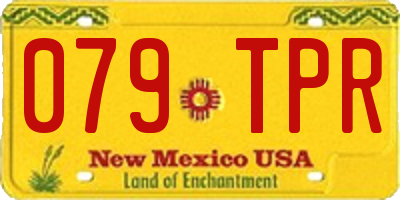 NM license plate 079TPR