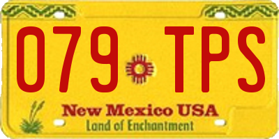 NM license plate 079TPS