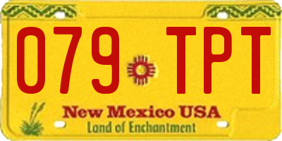 NM license plate 079TPT