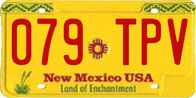 NM license plate 079TPV