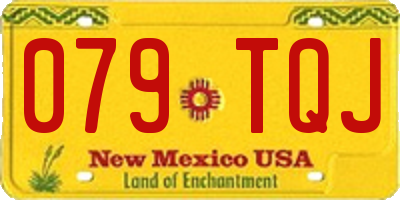 NM license plate 079TQJ