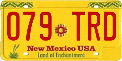 NM license plate 079TRD