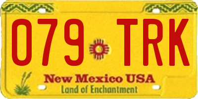 NM license plate 079TRK