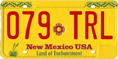 NM license plate 079TRL