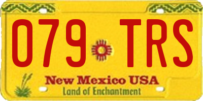 NM license plate 079TRS