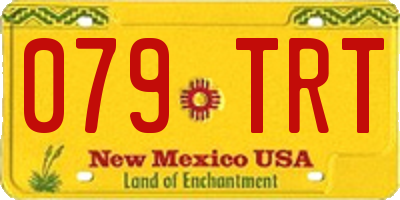 NM license plate 079TRT