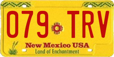NM license plate 079TRV
