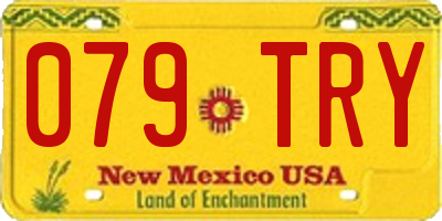 NM license plate 079TRY