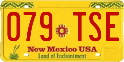 NM license plate 079TSE