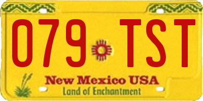 NM license plate 079TST