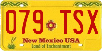 NM license plate 079TSX