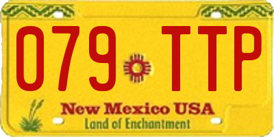 NM license plate 079TTP