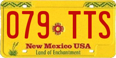 NM license plate 079TTS