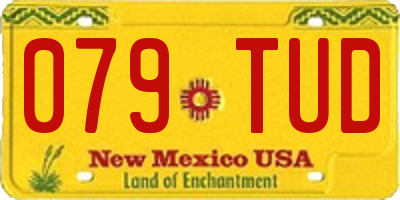 NM license plate 079TUD