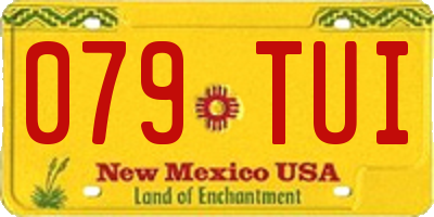 NM license plate 079TUI