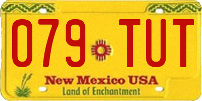 NM license plate 079TUT