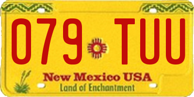 NM license plate 079TUU