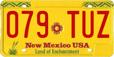 NM license plate 079TUZ