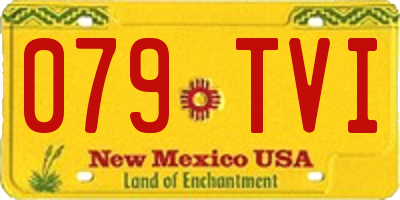 NM license plate 079TVI