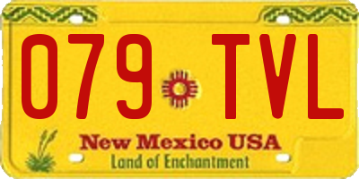 NM license plate 079TVL
