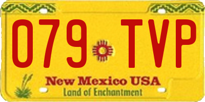 NM license plate 079TVP