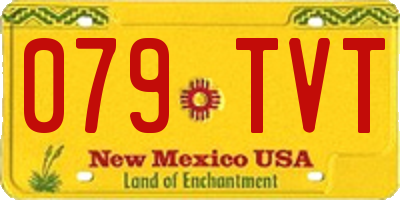 NM license plate 079TVT