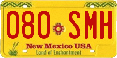 NM license plate 080SMH