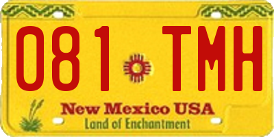 NM license plate 081TMH