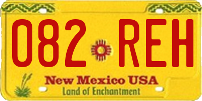 NM license plate 082REH
